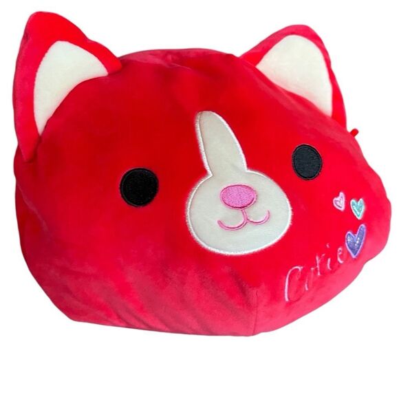 Squishmallow Fitz Red Corgi Rare Hearts Cutie Stackable 12" Plush 2018 - Picture 12 of 15